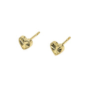 Mabina Orecchini a lobo in argento dorato con cuore 563981